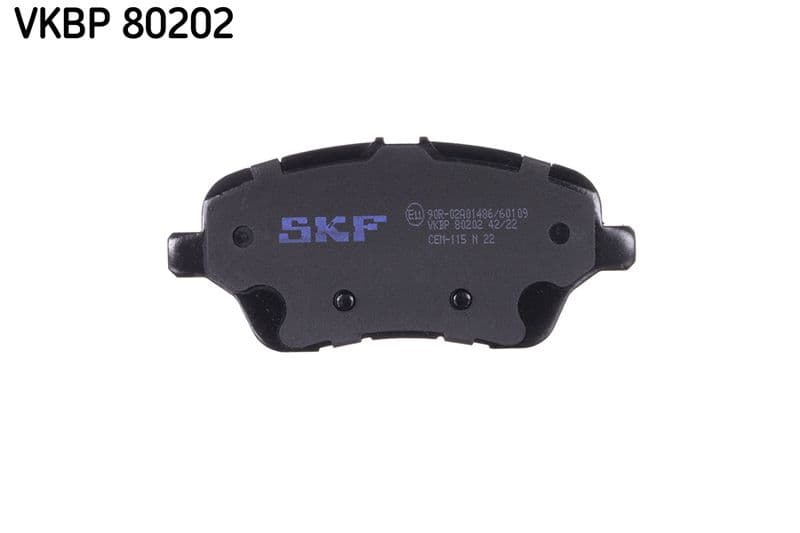 set placute frana,frana disc SKF VKBP 80202