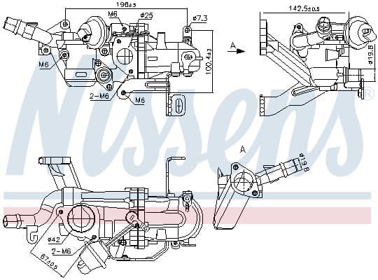 Radiator, recirculare gaze de esapament NISSENS ** FIRST FIT ** 989273