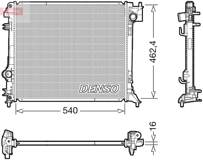 Radiator, racire motor DENSO DRM46063