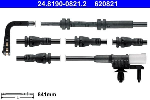 senzor de avertizare,uzura placute de frana ATE 24.8190-0821.2