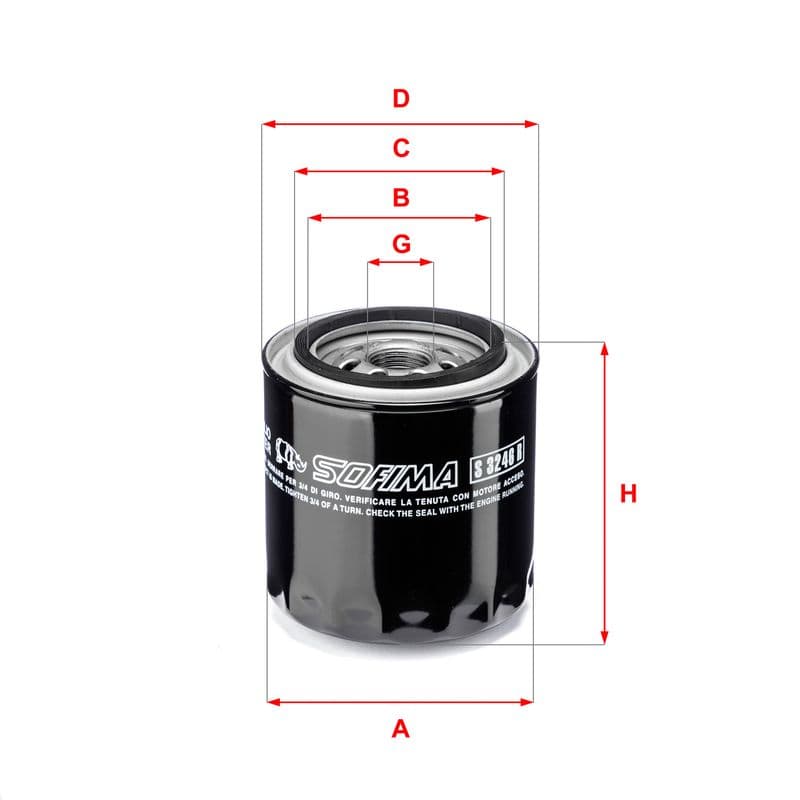 Filtru ulei SOFIMA S 3246 R