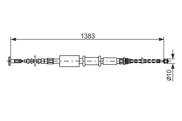 Cablu, frana de parcare BOSCH 1 987 477 826
