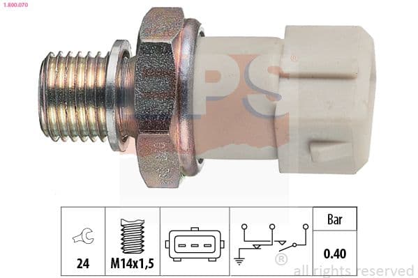 Senzor presiune ulei EPS Made in Italy - OE Equivalent 1.800.070