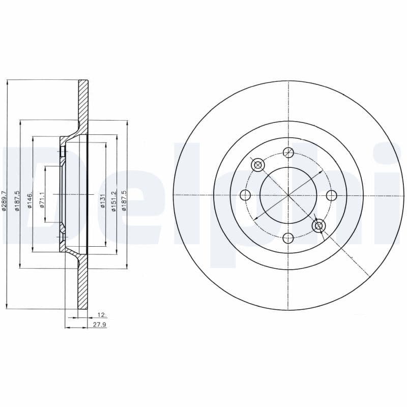Disc frana DELPHI BG4322