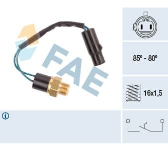 Comutator temperatura, ventilator radiator FAE 36610
