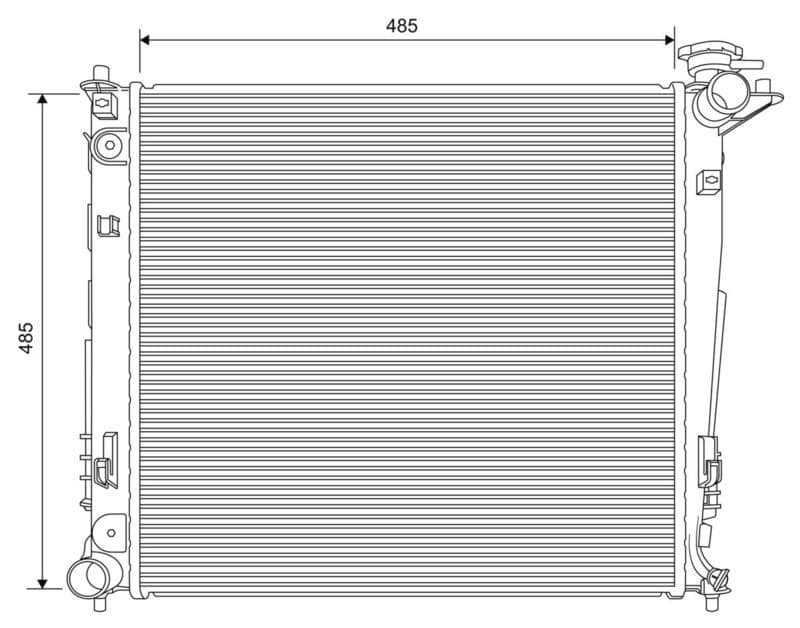 Radiator, racire motor VALEO 701629