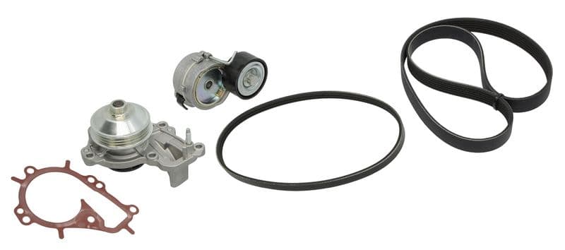 Pompa apa + Set curea transmisie cu caneluri GATES Micro-V® KP166PK1043