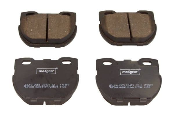 set placute frana,frana disc MAXGEAR 19-2955