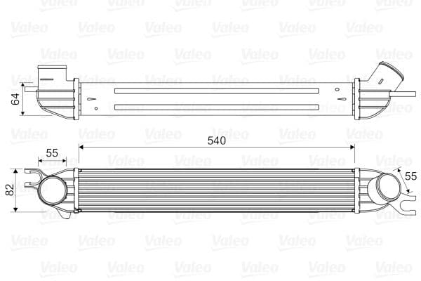 Intercooler, compresor VALEO 818580