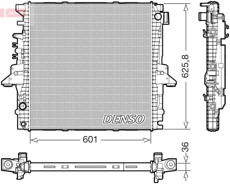 Radiator, racire motor DENSO DRM14004