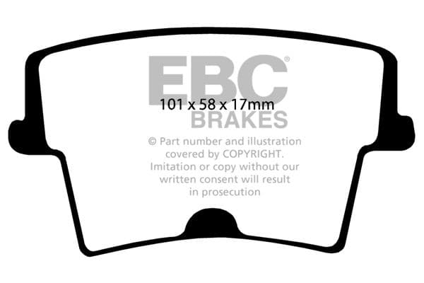 set placute frana,frana disc EBC Brakes DP41722R