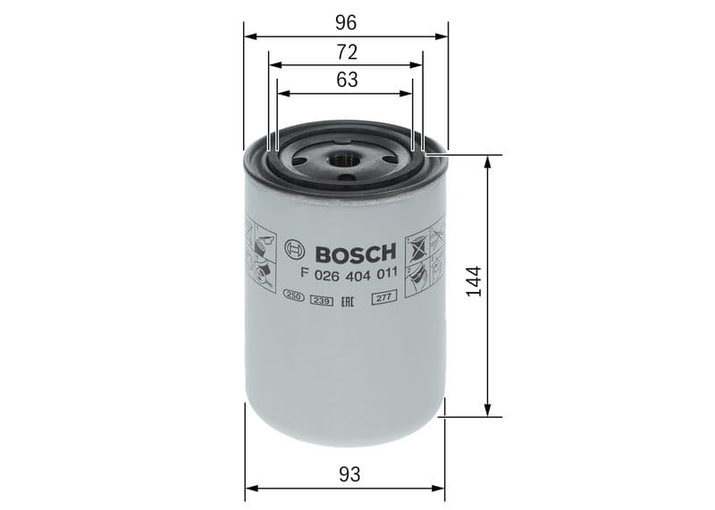 Filtru agent frigorific BOSCH F 026 404 011
