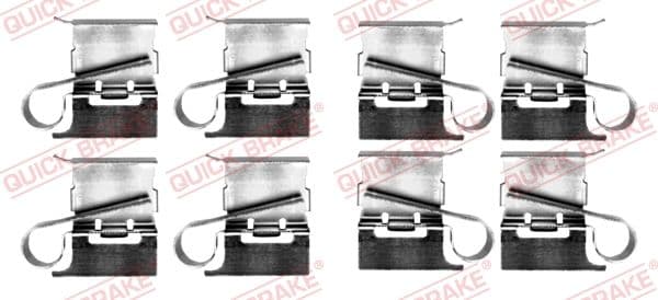 Set accesorii, placute frana QUICK BRAKE 109-0097