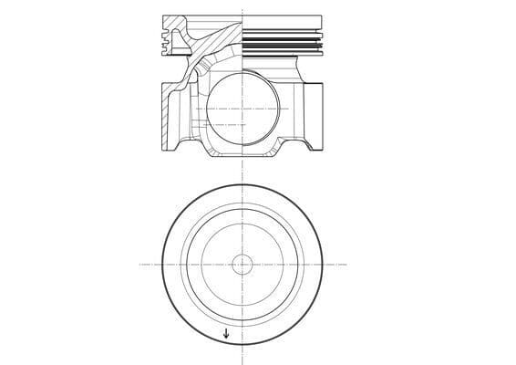 Piston MAHLE 037 PI 00155 000