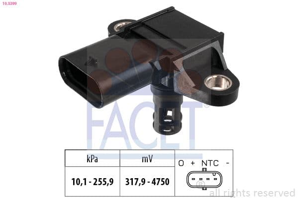 senzor presiune aer FACET Made in Italy - OE Equivalent 10.3399