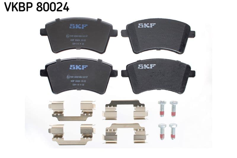 set placute frana,frana disc SKF VKBP 80024