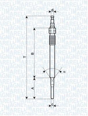 Bujie incandescenta MAGNETI MARELLI 062900051304