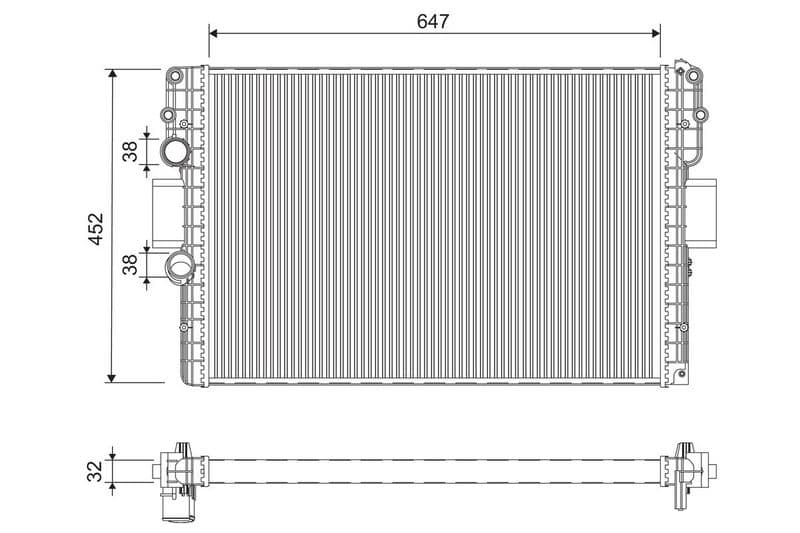 Radiator, racire motor VALEO 701215