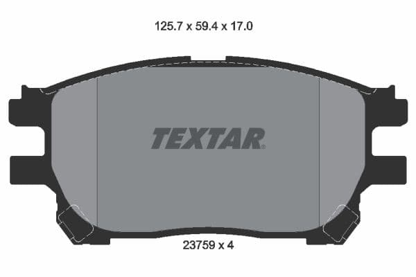 set placute frana,frana disc TEXTAR 2375901
