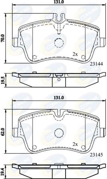set placute frana,frana disc COMLINE CBP0854