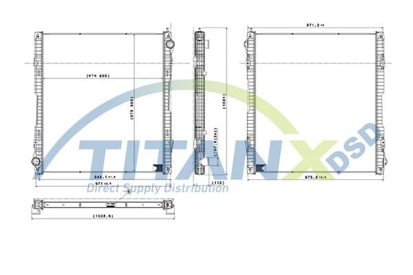 Radiator, racire motor TITANX RX149010