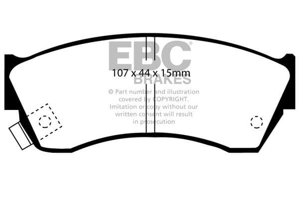 set placute frana,frana disc EBC Brakes DP2762