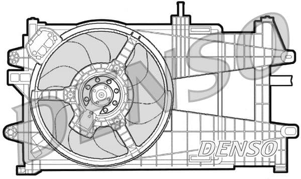 Ventilator, radiator DENSO DER09035