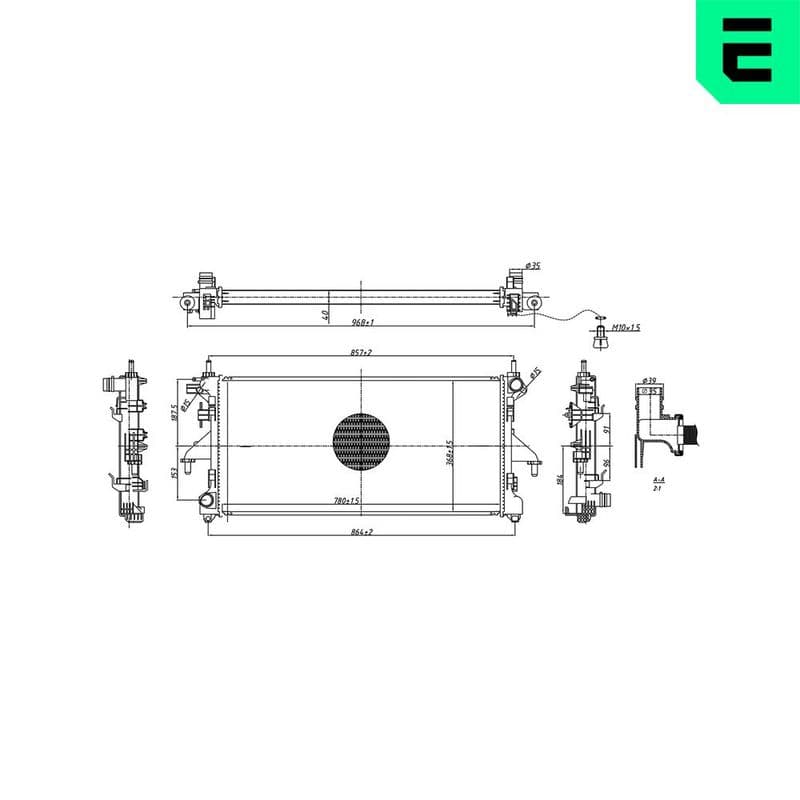 Radiator, racire motor ERA 673566