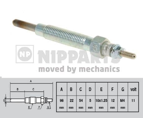 Bujie incandescenta NIPPARTS J5710503
