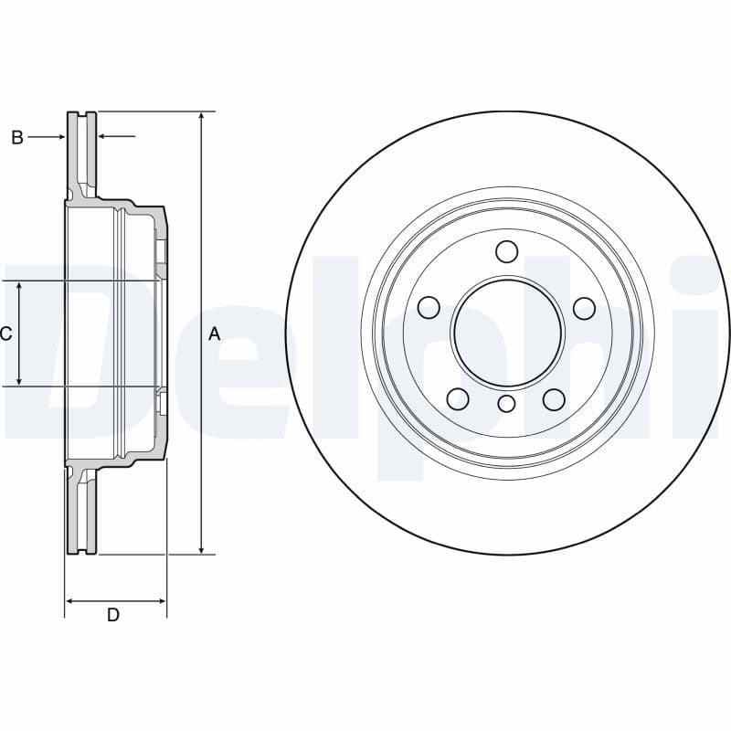 Disc frana DELPHI BG4937C