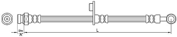Furtun frana METZGER AUTOTEILE 4110265