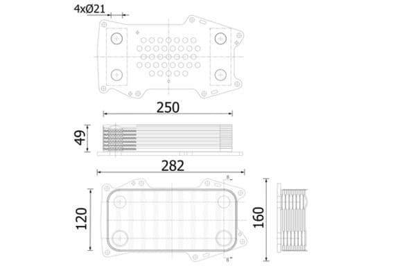 Radiator ulei, ulei motor MAHLE BEHR CLC 302 000S