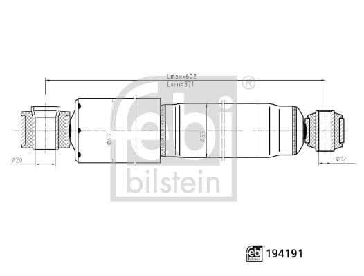 amortizor FEBI BILSTEIN 194191