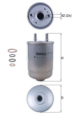 filtru combustibil MAHLE KL 752/5D