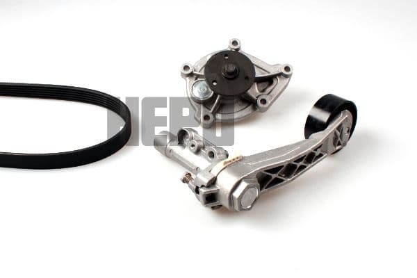 Pompa apa + Set curea transmisie cu caneluri HEPU PK04950