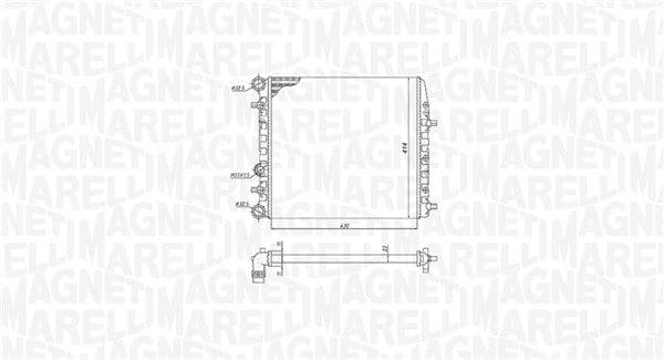 Radiator, racire motor MAGNETI MARELLI 350213184600