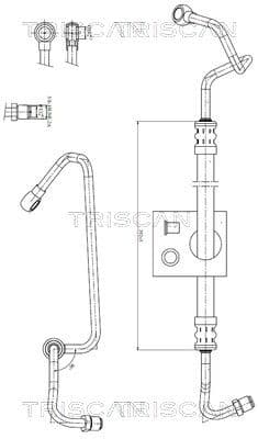 Furtun hidraulic, sistem de directie TRISCAN 8516 27003