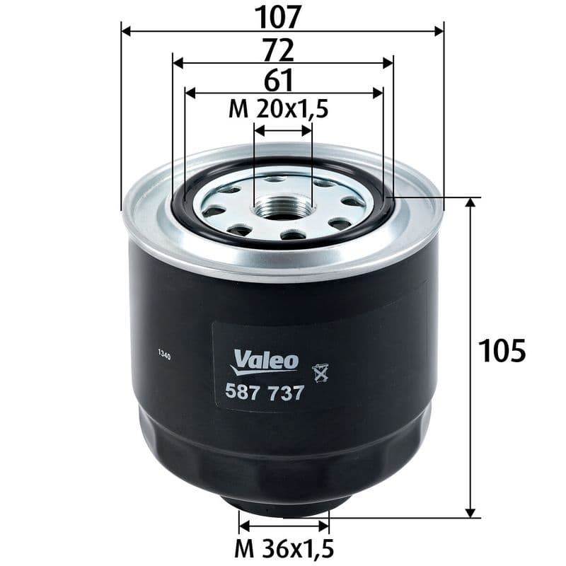 filtru combustibil VALEO 587737