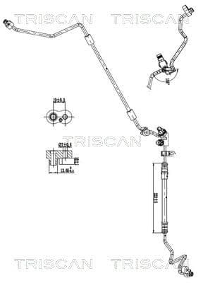 conducta presiune variabila,aer conditionat TRISCAN 9010 11009
