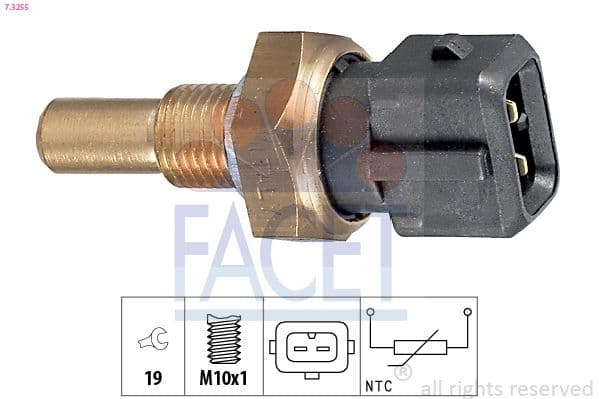 senzor,temperatura ulei FACET Made in Italy - OE Equivalent 7.3255