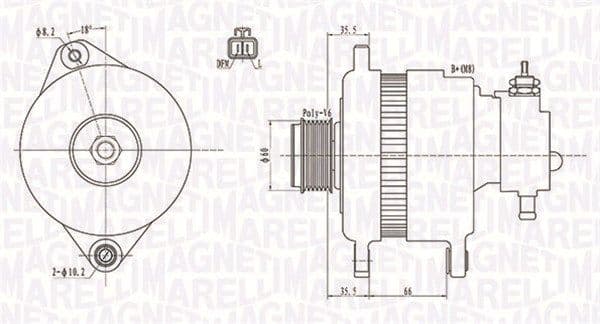 Generator / Alternator MAGNETI MARELLI 063731899010