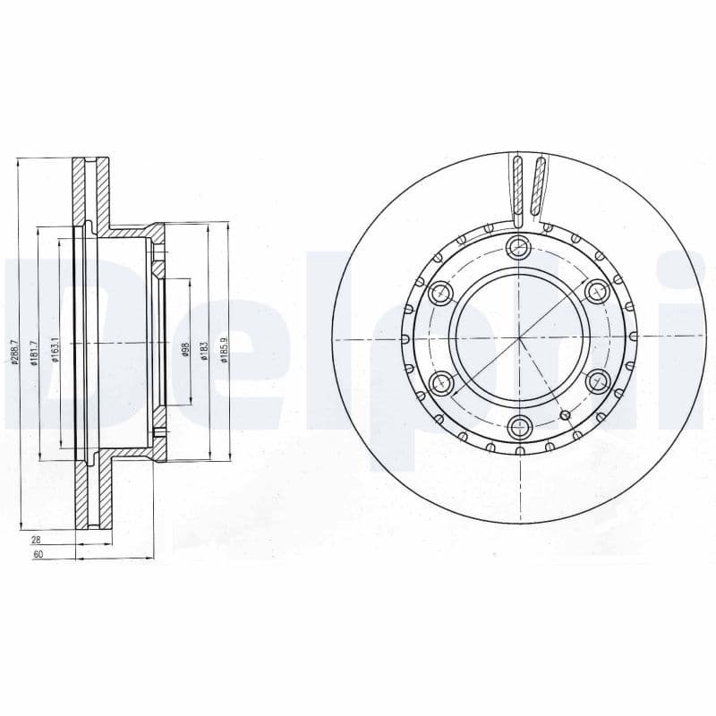Disc frana DELPHI BG4297