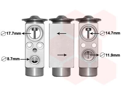 Supapa expansiune, clima VAN WEZEL 37001461