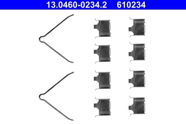 Set accesorii, placute frana ATE 13.0460-0234.2