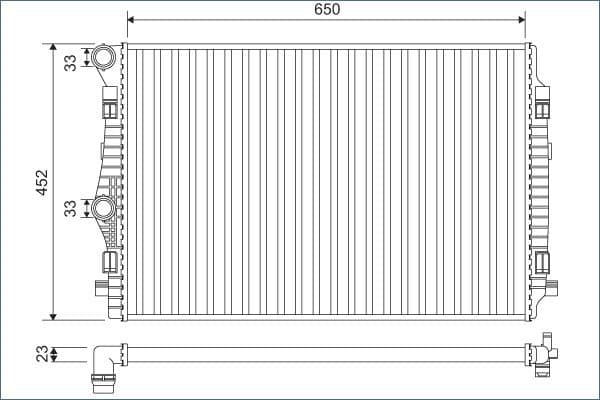 Radiator, racire motor VALEO 701132