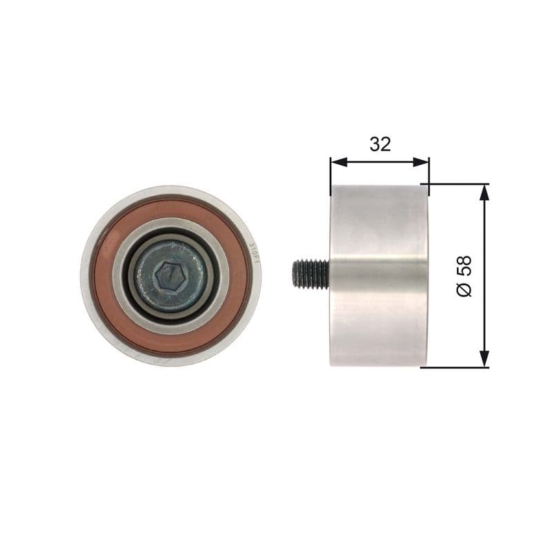 Rola ghidare/conducere, curea distributie GATES PowerGrip™ T42141