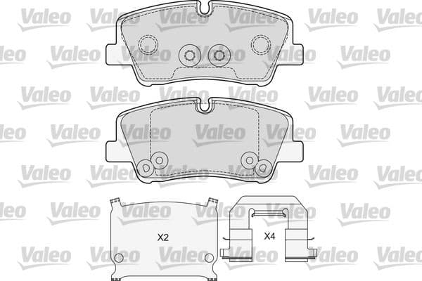 set placute frana,frana disc VALEO 601690