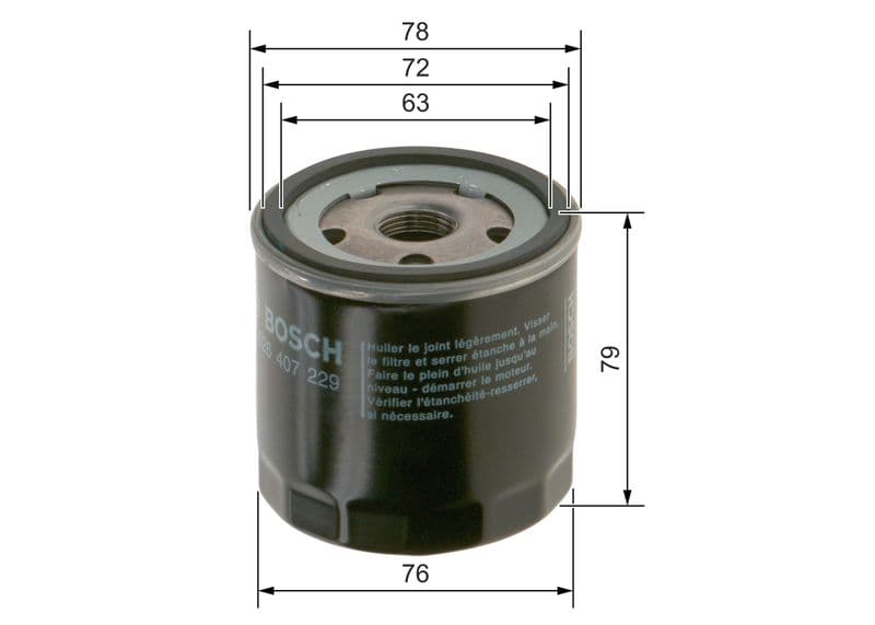 Filtru ulei BOSCH F 026 407 229