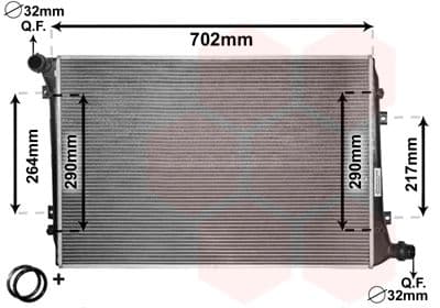 Radiator, racire motor VAN WEZEL 58002224