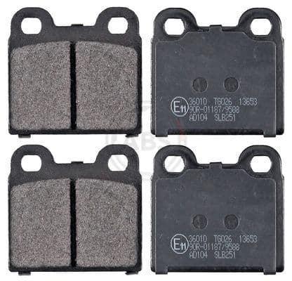 set placute frana,frana disc ABS 36010